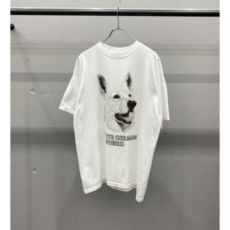 1990's-2000's "WHITE GERMAN SHEPHERD" printed Tee