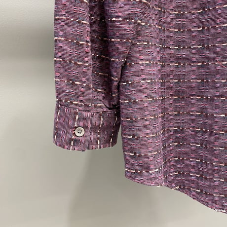 1990's Cotton Jacquard fabric long sleeve shirt