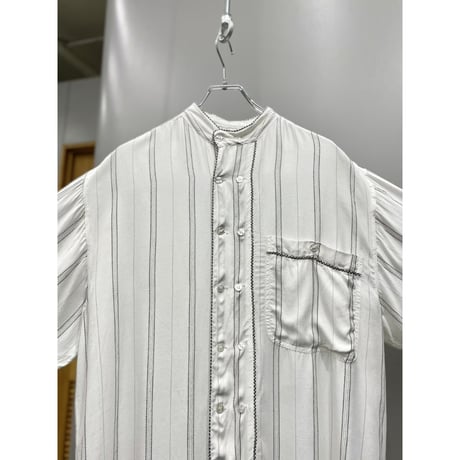 1990's Double button design rayon shirt