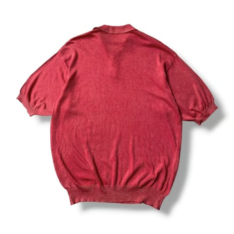 1990's-2000's Faded Color Rayon Blend Summer Knit Shirt