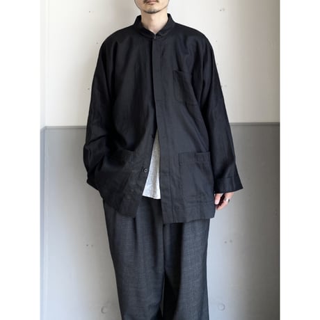 "Bleu de Chine" Ramie fabric 3pocket shirt