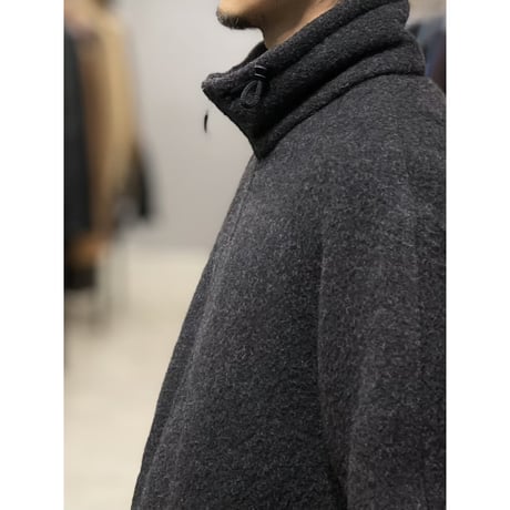 1990's-2000's Double zipper raglan sleeve wool jacket