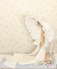 受注】おりぼんちゃんフルボンネット ブラック×ホワイト | HERHUM