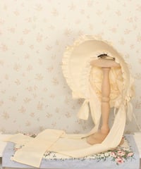 後リボンフルボンネットGoth edition ブラック | HERHUM