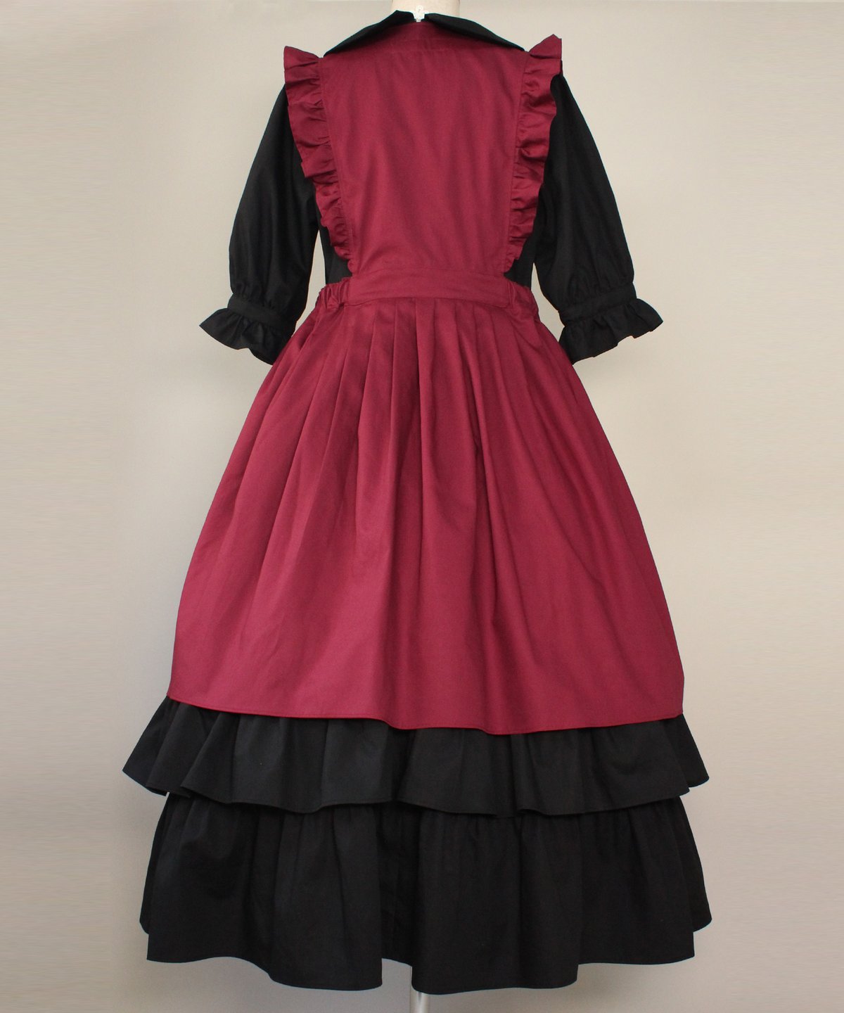 受注】レベッカエプロンジャンパースカートGoth edition ワイン | HERHUM