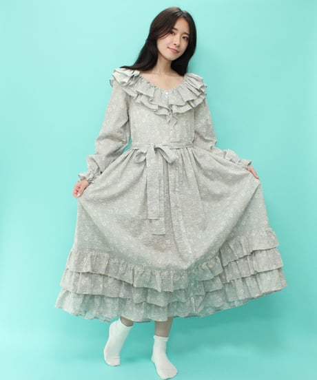 【受注】ダイヤモンドネックネグリジェドレス