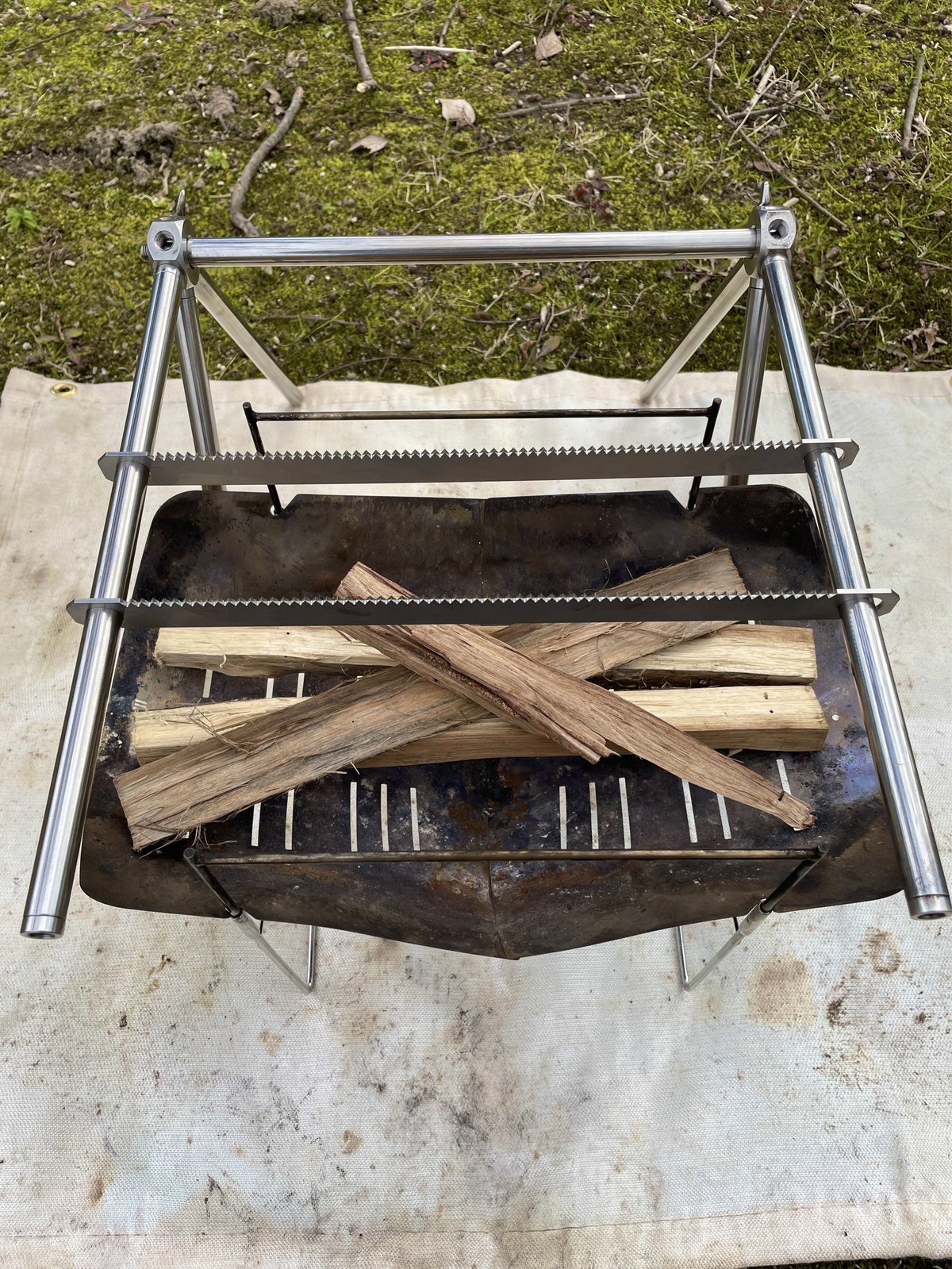 五徳付き 焚き火専用 『jizai-camp』AJ-01 | アオキ鉄コウショ