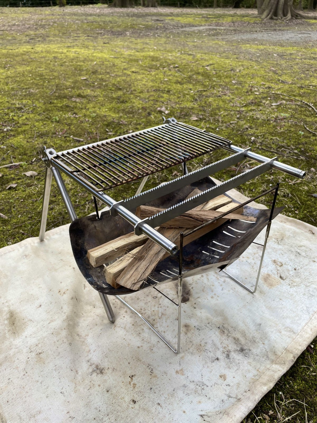五徳付き 焚き火専用 『jizai-camp』AJ-01 | アオキ鉄コウショ