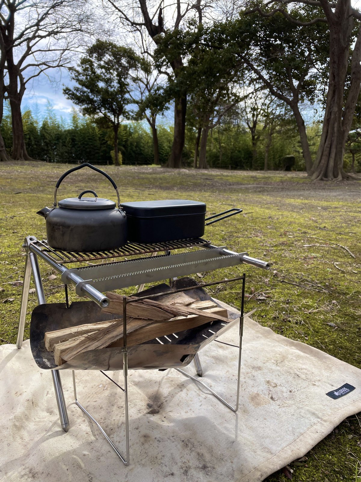 五徳付き 焚き火専用 『jizai-camp』AJ-01 | アオキ鉄コウショ