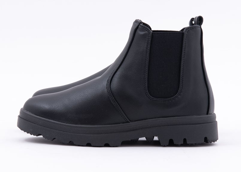 防水サイドゴアブーツ BK(ブラック) | THE SHOES STOCK