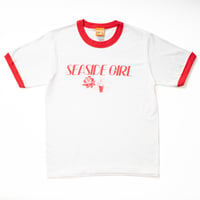 SEASIDE GIRLリンガーTシャツ レッドver.