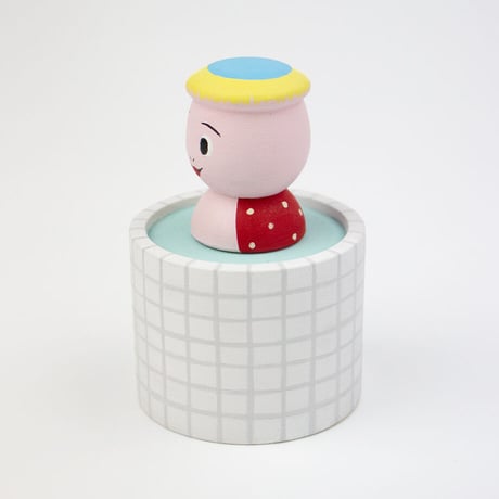 かっぱ温泉こけし(ピンク)