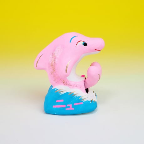 ニュー熱海イルカ張り子(ピンク)