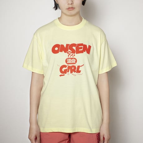 ONSEN GIRL Tシャツ(フロストイエローver.)