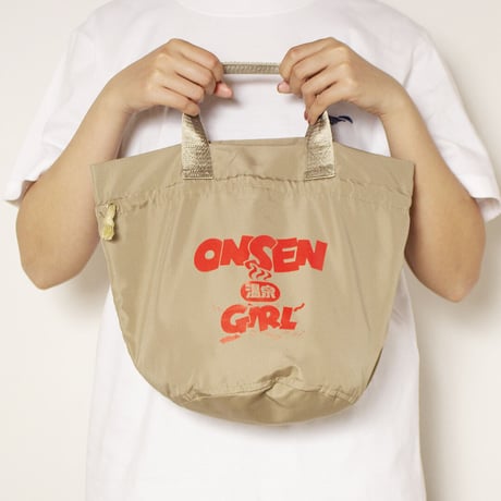 温泉GIRLドローストリング巾着バッグ