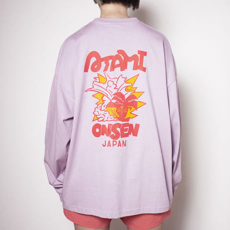 温泉GIRLロンTEE バックプリント(ビッグシルエットサイズ)