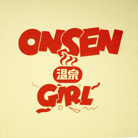 ONSEN GIRL Tシャツ(フロストイエローver.)