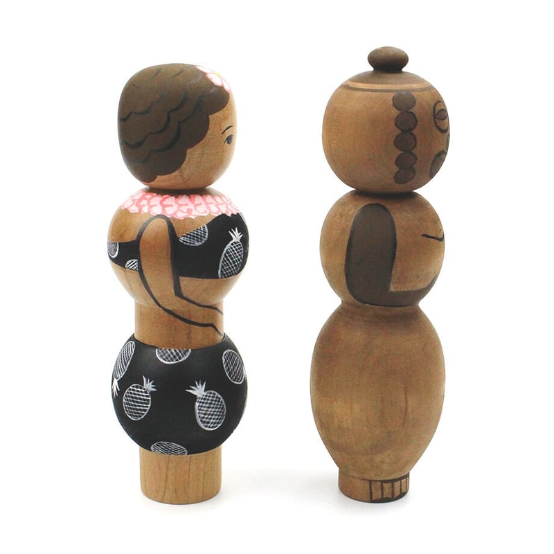 ハワイアンこけし(ペア) | 新熱海土産物店ニューアタミ