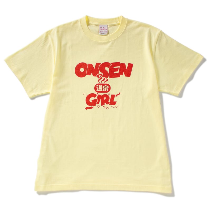 ONSEN GIRL Tシャツ(フロストイエローver.) | 新熱海土産物店ニューアタミ