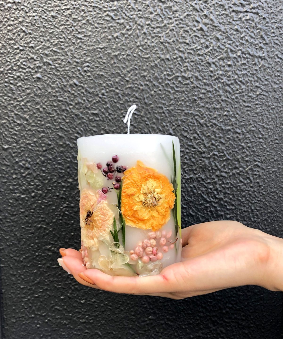 花 キャンドル Candle ブルー フラワーキャンドル【ブルー】