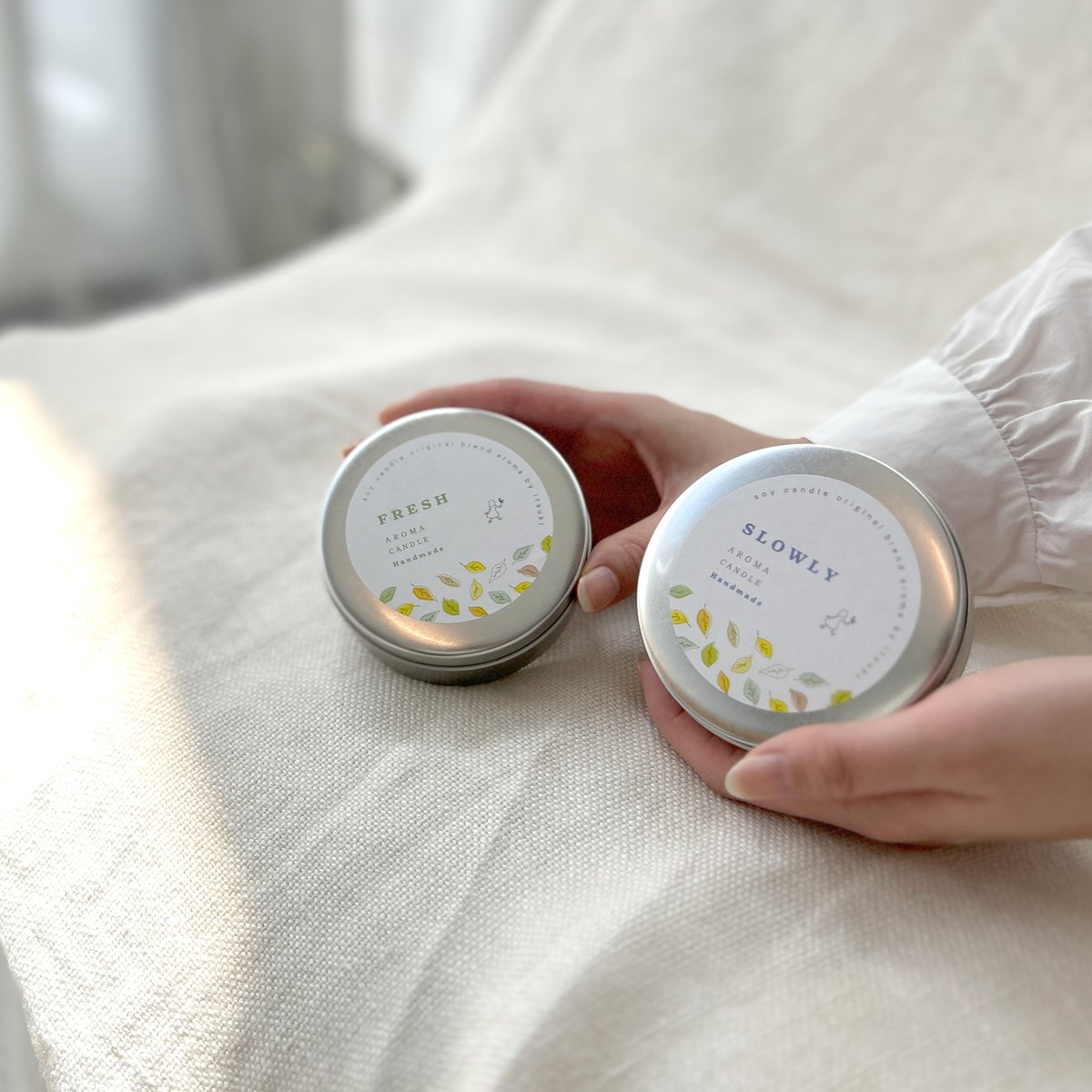 アロマグッズ coron ゆったりおうち時間｜アロマキャンドル | itsuki - ひのきの入浴剤と