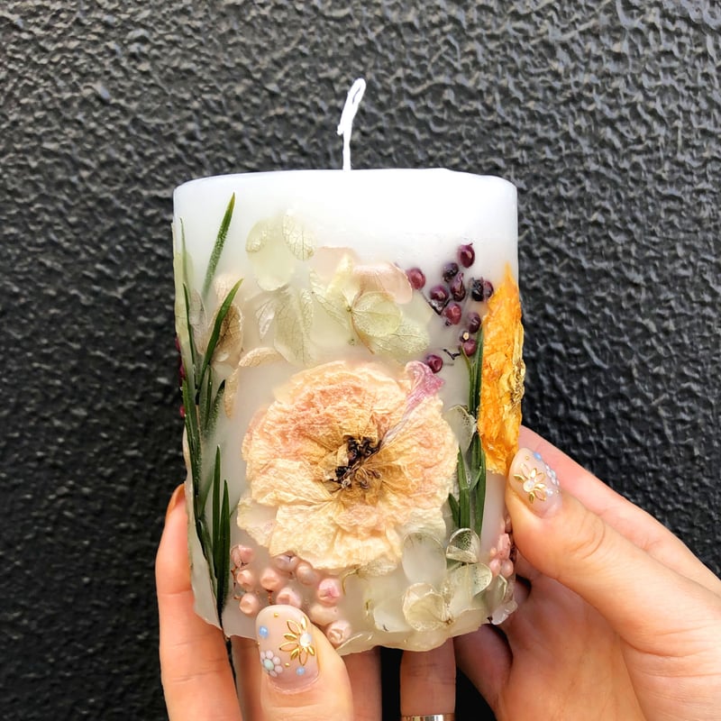 はな キャンドル ピンク Candle 楽天市場】ドライフラワー ピンクキャンドル Mサイズ ボタニカル