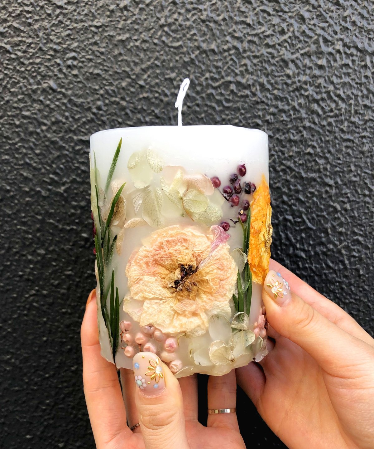 花咲くキャンドル｜Botanical candle | itsuki - ひのきの入浴剤
