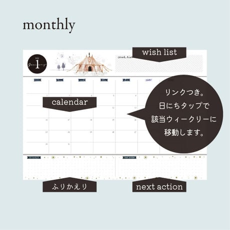 2023年ファンタジーコース【iPad用手帳フォーマット】