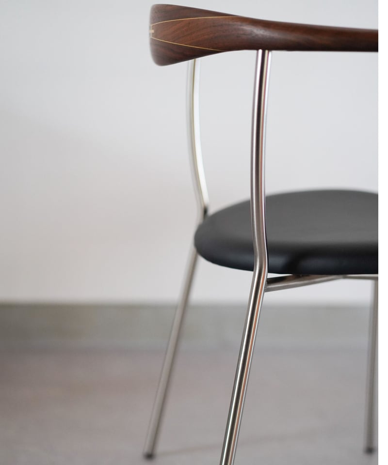 PPモブラー PP701 ウォールナット エルモソフト 黒レザー ミニマルチェア PP701 Minimal Chair（ミニマルチェア）/PP Mobler（PPモブラー）/Hans