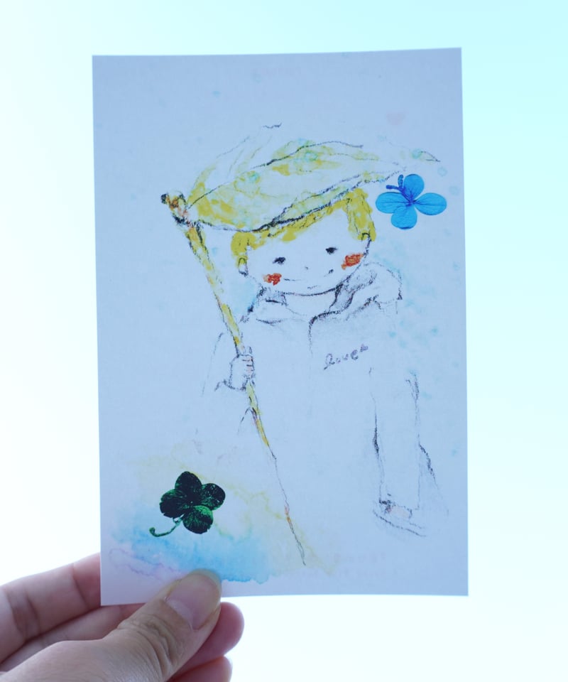 幸せの青い蝶】ポストカード4枚セット【送料無料キャンペーン中