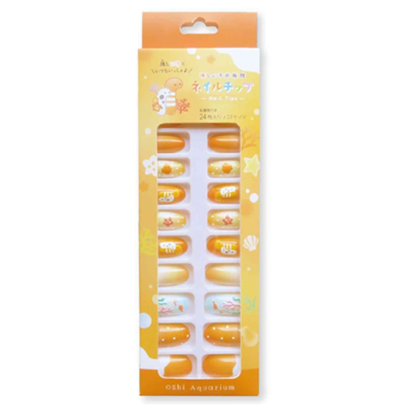 海洋テーマ ネイルチップ 10個セット 粘土細工彫刻　　深海魚　ゴシックsサイズ 深海ドロップアートネイル - ネイルチップ専門店ミチネイル