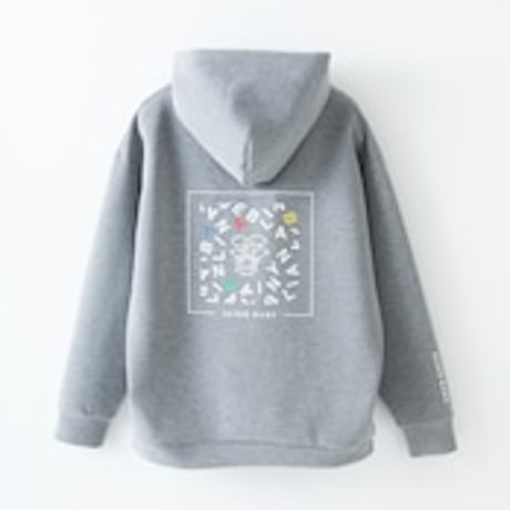 「ALIEN　BABY」ブランド　レディース ダンボールパーカー　GRAY