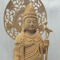 決算大特価中　★ヒバ材 跋陀婆羅菩薩像(バッタバラ)6.5寸★全高 約30cm 跋陀婆羅尊者 - 仏像の通販、特注仏像・オリジナル仏像・大型
