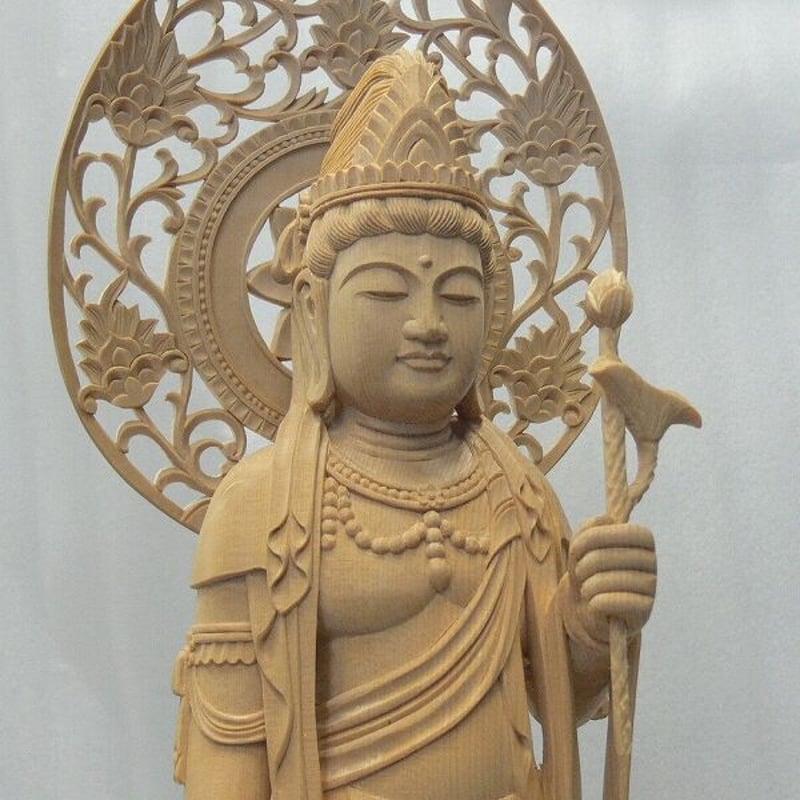 仏像☆白木 聖観音菩薩像1尺立☆観音さん | お仏壇・お墓の三界堂 仏像☆白木 聖観音菩薩像1尺立☆観音さん | お仏壇・お墓の三界堂