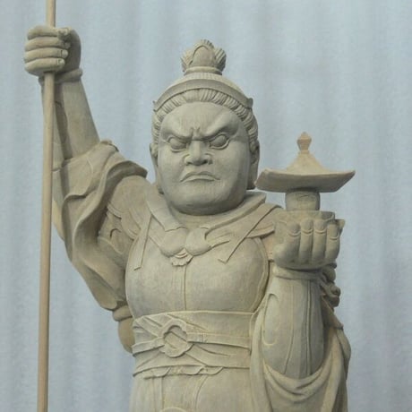 修縁堂】木彫仏像 水っぽかっ 娑婆三聖 観音菩薩 釈迦如来 地蔵