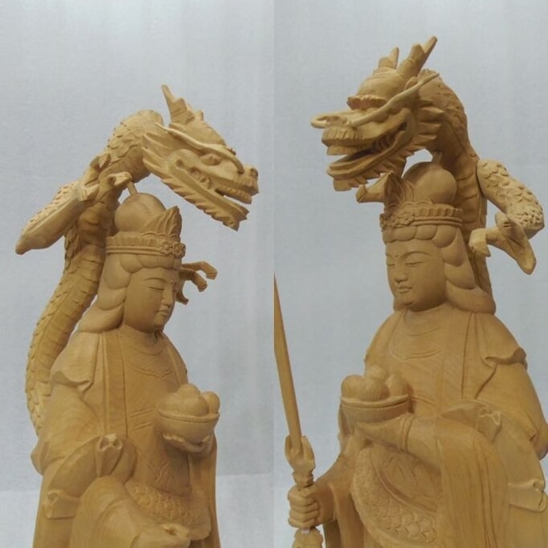 お盆お彼岸大特価中希少仏像★柘植 白山大権現7寸立★白山妙理権現 約38cm お盆お彼岸大特価中希少仏像☆柘植 白山大権現7寸立☆白山妙理