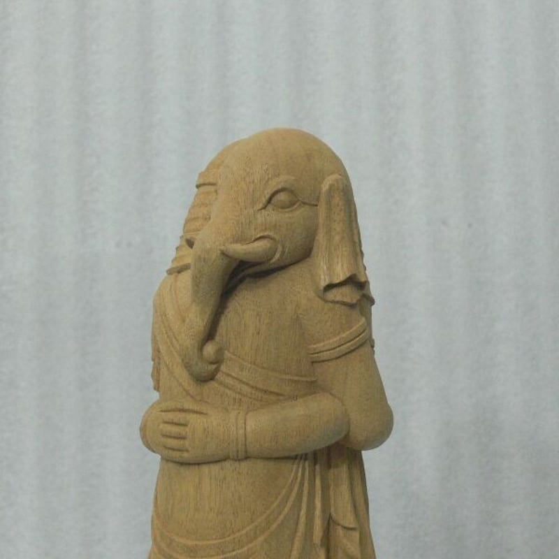 お盆お彼岸大特価希少愛の仏像◆香木 歓喜天6寸立◆大聖歓喜天、象鼻天、ガネーシャ 仏像◇香木 歓喜天6.0寸立◇大聖歓喜天、象鼻天、ガネーシャ