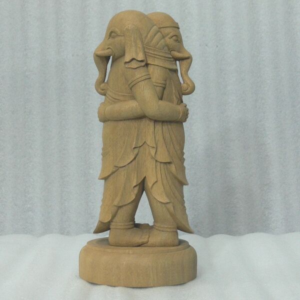 中間決算大特価中◆ヒバ材 歓喜天 約21cm◆大聖歓喜天 象鼻天 ガネーシャ 仏像◇香木 歓喜天6.0寸立◇大聖歓喜天、象鼻天、ガネーシャ | お仏壇