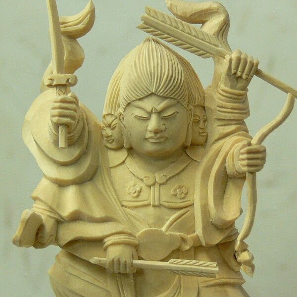 仏像☆柘植材 摩利支天像4.0寸☆高さ：約19cm | お仏壇・お墓の