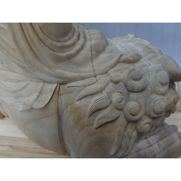 仏像☆楠材 僧形文殊菩薩坐像 高さ：約54cm☆文殊師利 | お仏壇・お墓