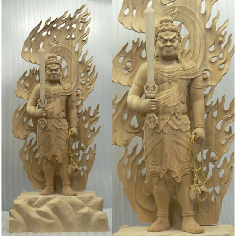 仏像☆楠材 毘沙門天立像1尺立☆四天王の多聞天 - 美術品 仏像☆楠材 毘沙門天立像1尺立☆四天王の多聞天 - 美術品