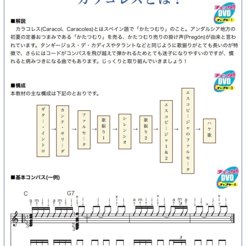 DVD】フラメンコ舞踊伴奏マスタープログラムVol.15「カラコレス編