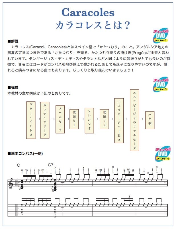 DVD】フラメンコ舞踊伴奏マスタープログラムVol.15「カラコレス編