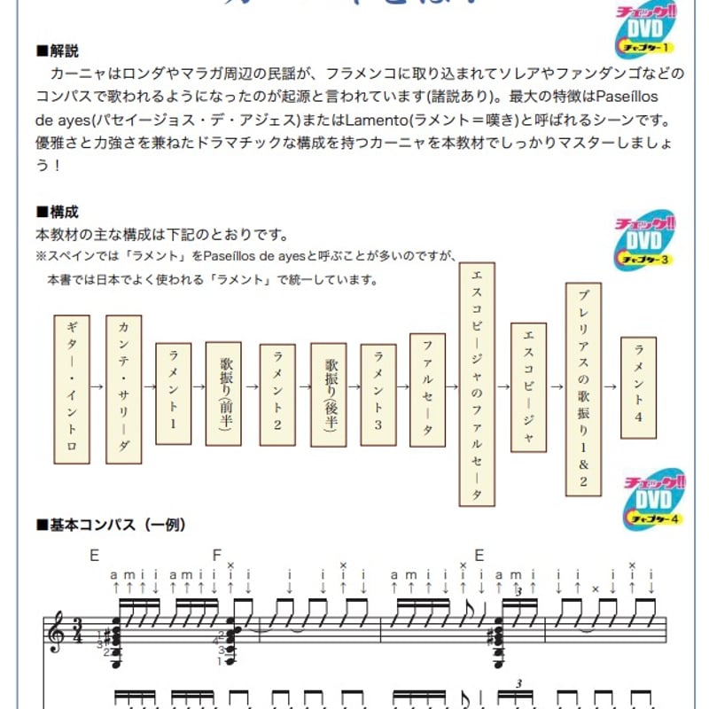 DVD】フラメンコ舞踊伴奏マスタープログラムVol.17「カーニャ編