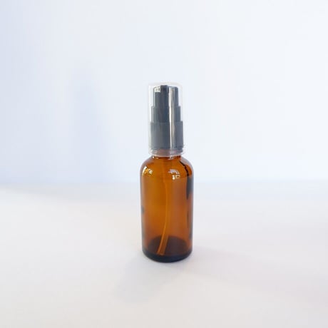 ポンプヘッド遮光ガラス瓶　茶色　30ml