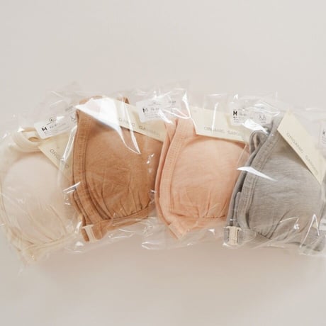 フロントホックブラジャー　オーガニックコットン　オーガニックガーデン