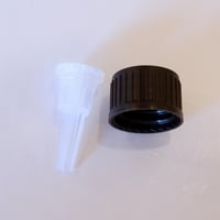ドロッパーキャップ　遮光ガラス瓶用　黒