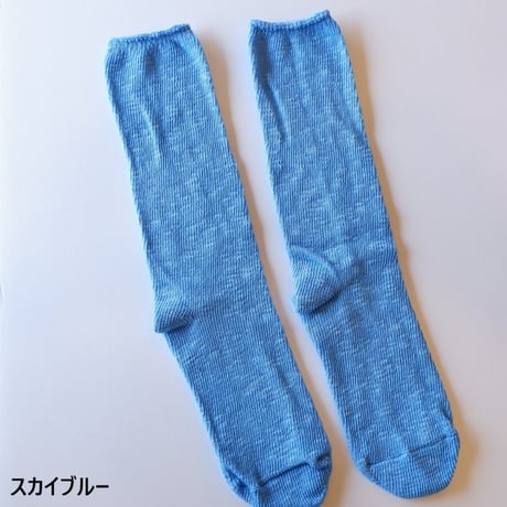 スラブ糸くつ下　M丈　モコノ　mokono