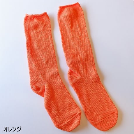 スラブ糸くつ下　M丈　モコノ　mokono