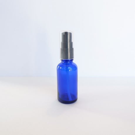 ポンプヘッド遮光ガラス瓶　青色　30ml